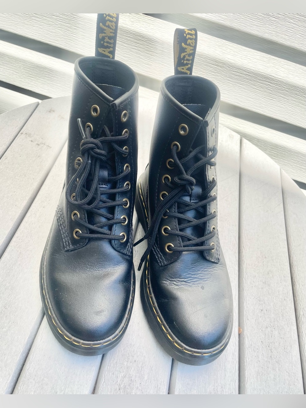 NWOB - Dr. Martens Zavala Combat Boots Sz M 4 L 5 Black AirWair